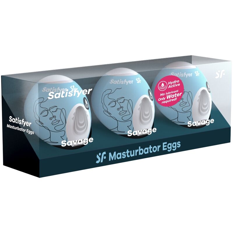 Satisfyer - 3 Masturbator Eggs Savage