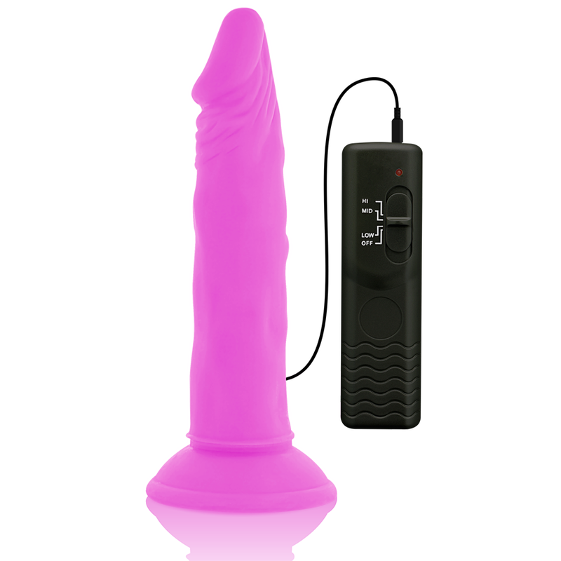 Diversia - Flexible Vibrating Dildo Purple 23 Cm -O- 4.3 Cm