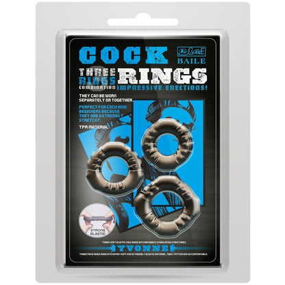 Baile - Cock Rings Yvonne Set 3 Penis Rings