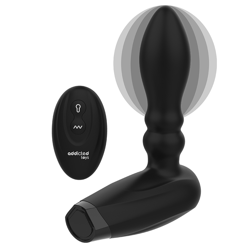 Experience customizable pleasure with the Addicted Toys Inflatable Remote Control Plug. Enjoy 10 vibration modes, P-spot stimulation, and USB rechargeable convenience.1