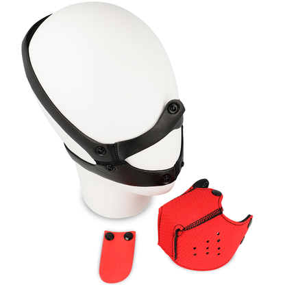 Ohmama Fetish Dog Muzzle - Red