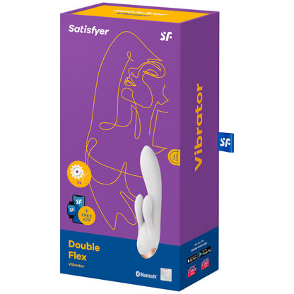 Satisfyer - Double Flex Vibrator App White