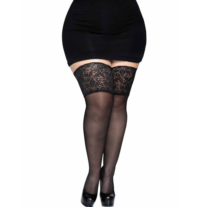 Leg Avenue - Stay Ups Sheer Thigh High Plus Size