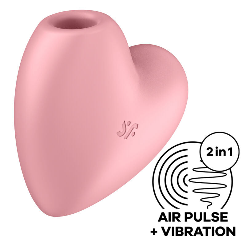 Satisfyer - Cutie Heart Air Pulse Stimulator & Vibrator Pink