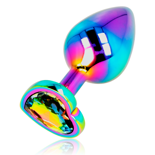 Ohmama - Iridescent Heart Anal Plug Size M