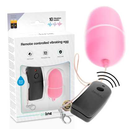 Online - Remote Controlled Vibrating Egg Pink