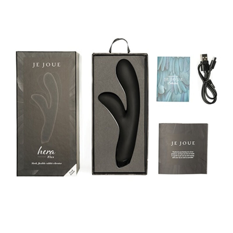 Je Joue - Hera Flex Rabbit Vibrator - Black