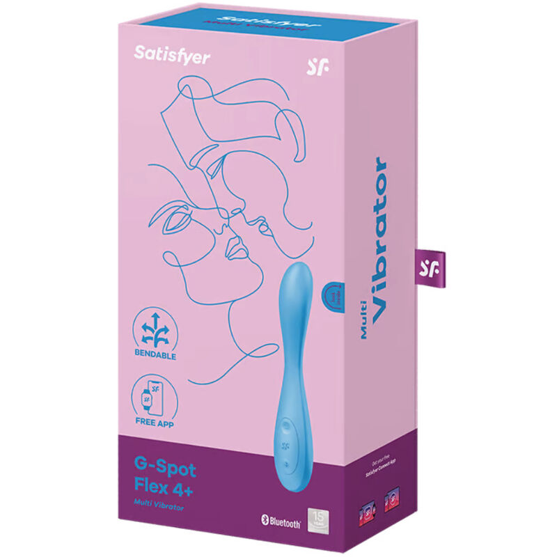 Satisfyer - G-Spot Flex 4+ Multi Vibrator App Blue