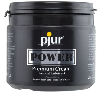 Pjur Power premium lubricant cream packaging detail
