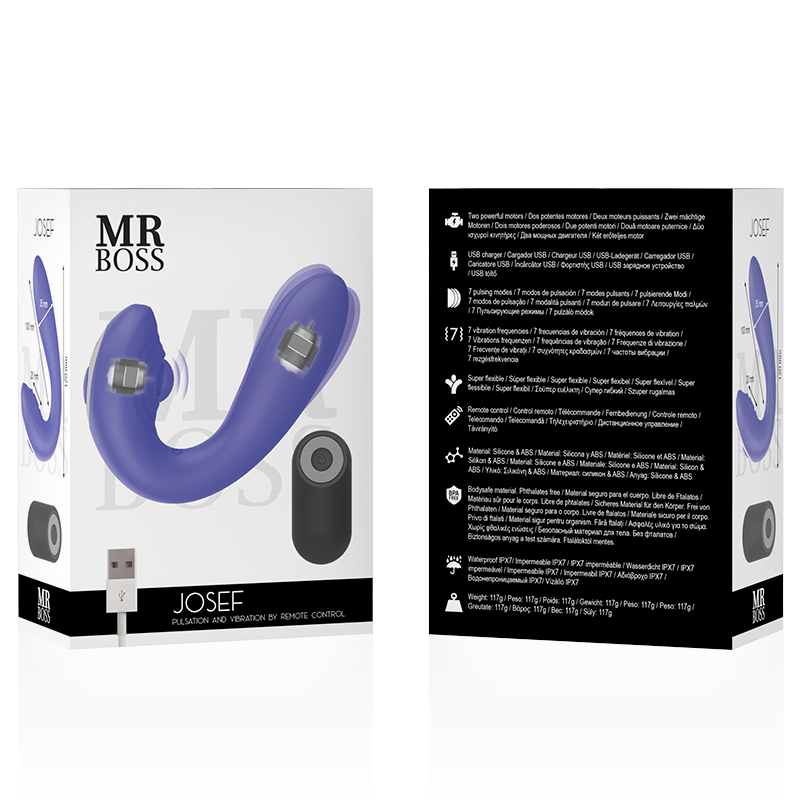 Mr Boss - Josef Pulsation & Vibration Remote Control For Couples