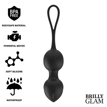 BRILLY GLAM - Rechargeable Remote Control Vibrating Kegel Beads by
