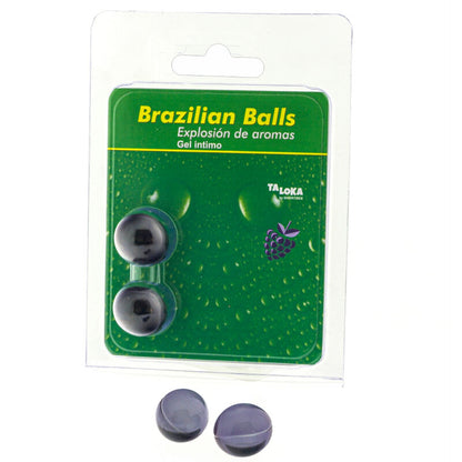 Taloka Brazilian Balls Intimate Gel — 2 Balls / Berries