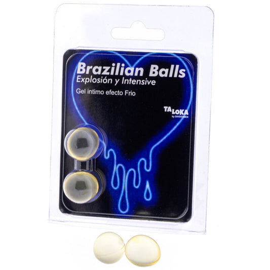 Taloka - 2 Brazilian Balls Cold & Vibration Effect Exciting Gel