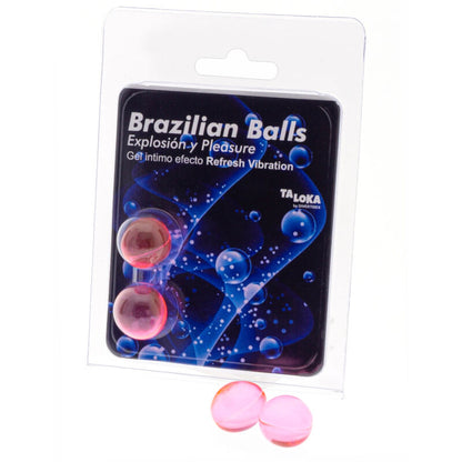 Taloka Brazilian Balls Refresh Effect Gel Vibrator – Vibrators – 2 Pack – product photo 1