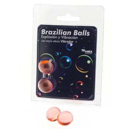 Taloka Brazilian Balls Vibrating Effect Gel – Vibrators – 2 Pack – product photo 1
