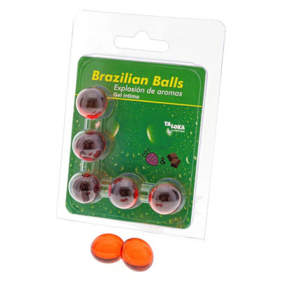 Taloka Brazilian Balls Strawberry intimate gel pack