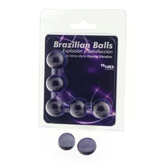 Taloka - 5 Brazilian Balls Electric Vibrating Effect Exciting Gel