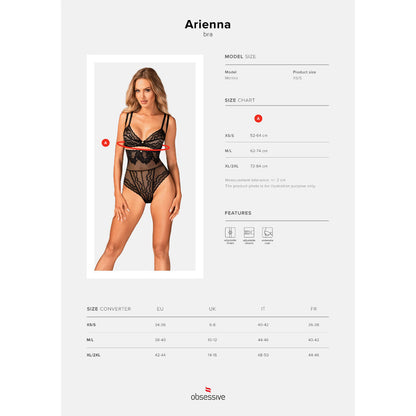 Obsessive - Arienna Bra Xl/Xxl