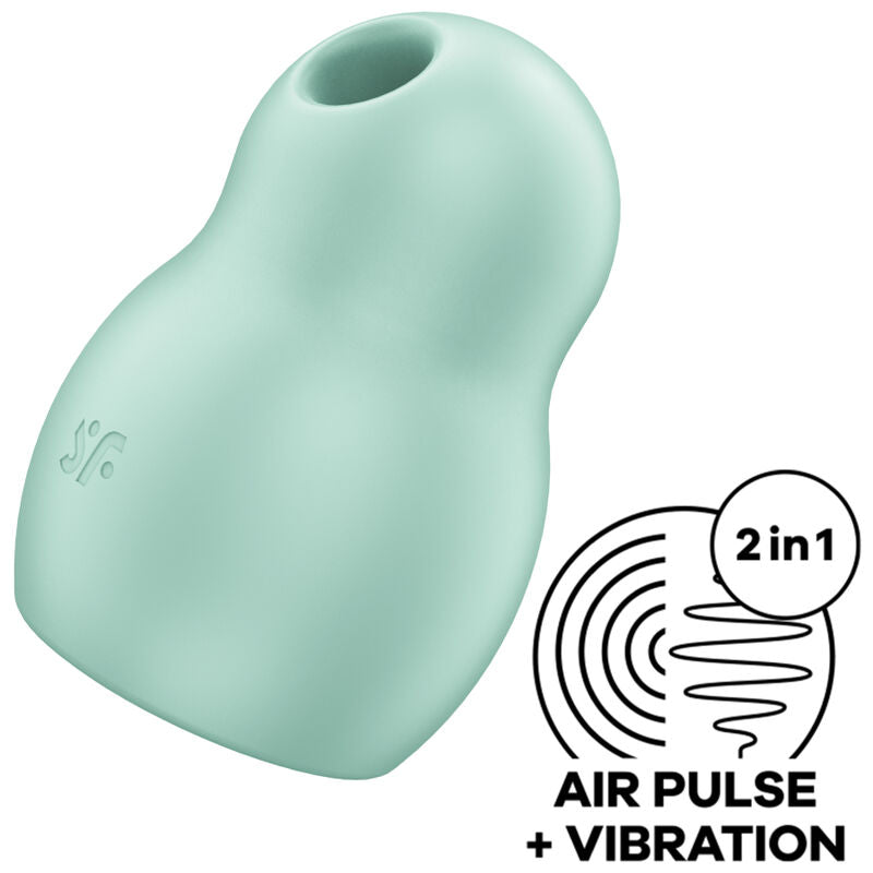 Satisfyer - Pro To Go 1 Double Air Pulse Stimulator & Vibrator Green