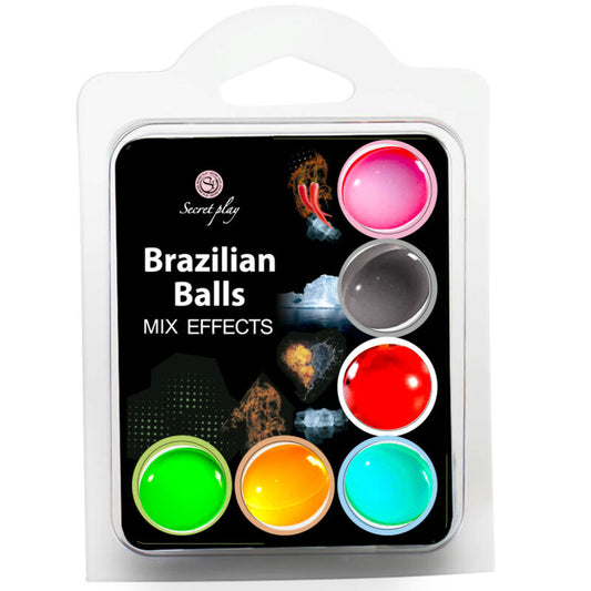 Secret Play Set 6 Brazilian Balls Mix Effect