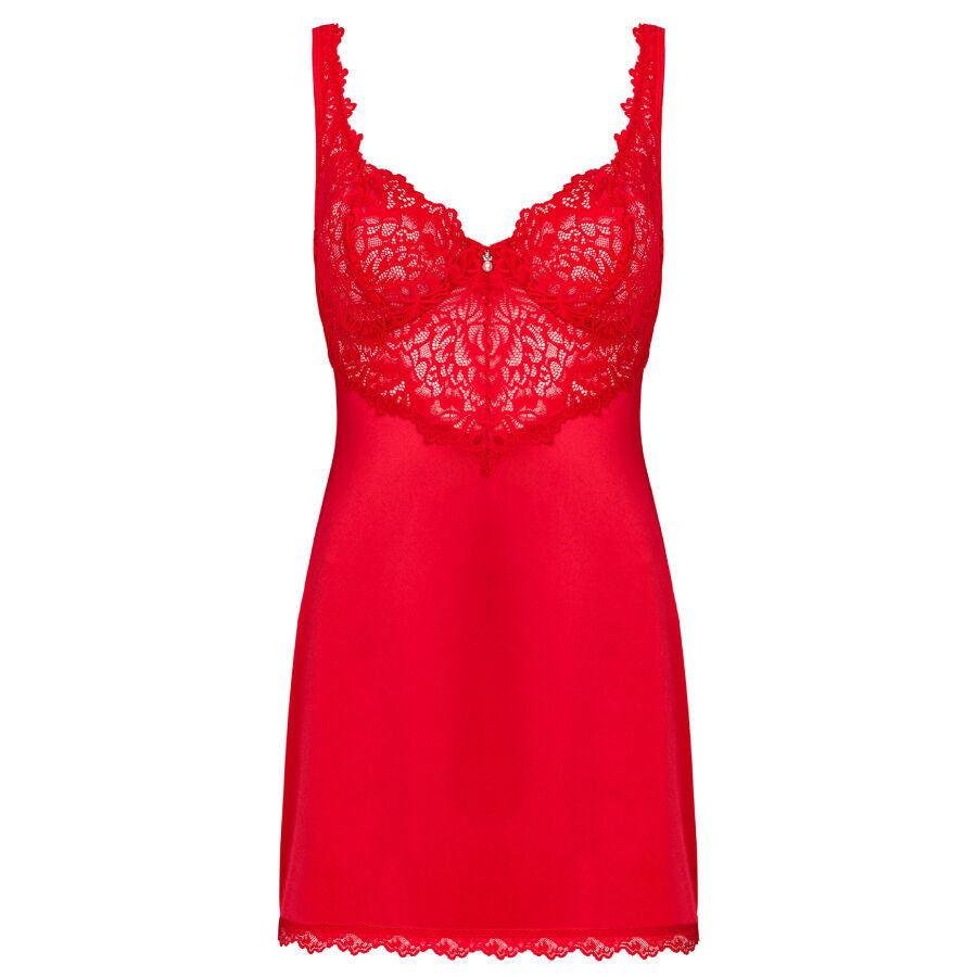 Obsessive - Love Cherris Chemise And Thong L/Xl