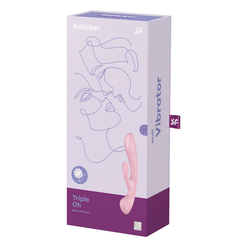 Satisfyer - Triple Oh Hybrid Vibration Pink