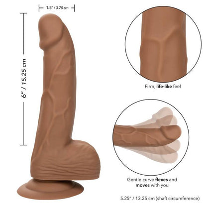 California Exotics - Silicone Studs 15.24 Cm Brown