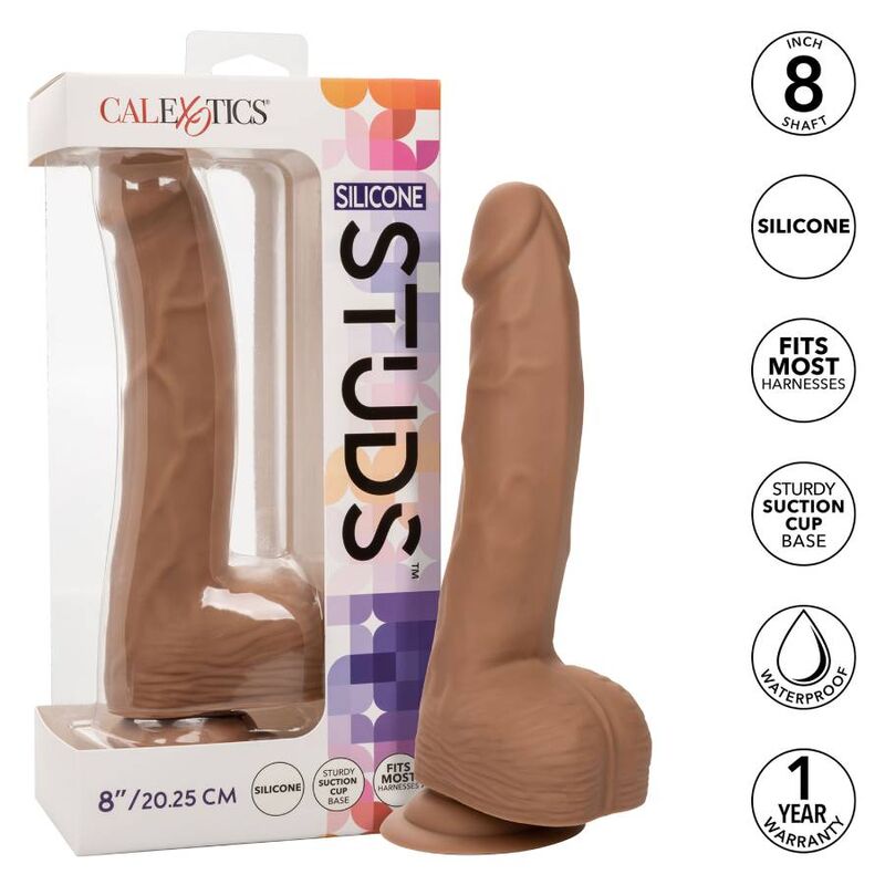 California Exotics - Silicone Studs 20.32 Cm Brown