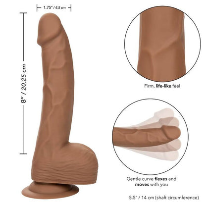 California Exotics - Silicone Studs 20.32 Cm Brown