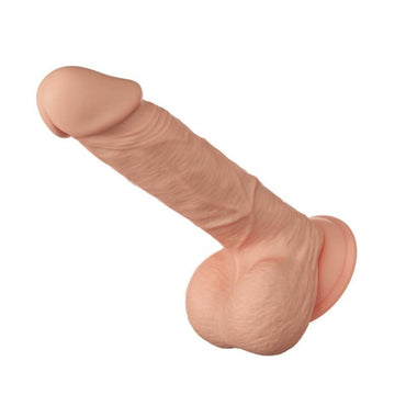 Baile Flexible Likelife Realistic Dildo offers lifelike texture, testicles, flexible shaft, and suction cup base for hands-free, stable penetration in multiple sizes.1