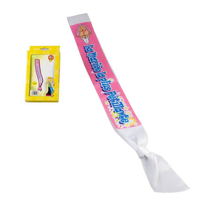 Femarvi Banda The Brightest Bride novelty hen party sash