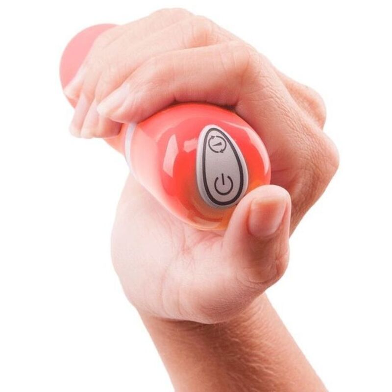 Experience the silky-smooth B Swish Coral Vibrator with 6 vibration functions. Hypoallergenic silicone, waterproof, and perfect for solo or couple play.3