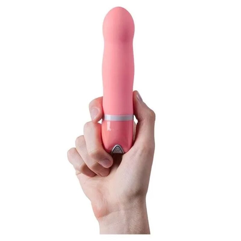 Experience the silky-smooth B Swish Coral Vibrator with 6 vibration functions. Hypoallergenic silicone, waterproof, and perfect for solo or couple play.5