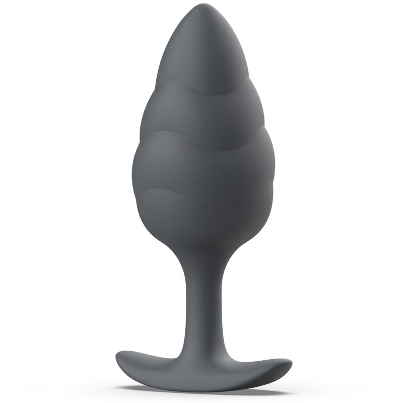 Experience new sensations with the B Swish Bfilled Butt Plug. Tapered tip, wave texture, body-safe silicone, and free-floating weight for ultimate pleasure.2