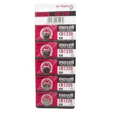 MAXELL - CR1220 Lithium Battery 3V – 5 Pack