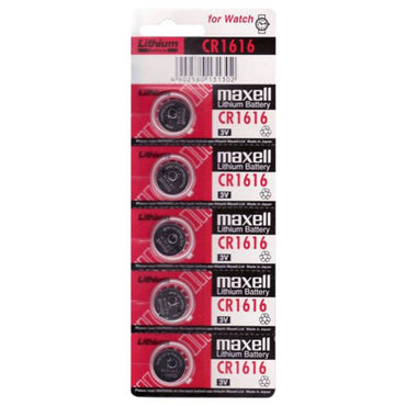 MAXELL - CR1616 Lithium Battery 3V – Pack of 5