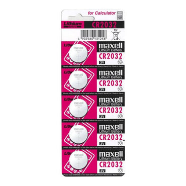 MAXELL - CR2032 Lithium Battery 3V – Pack of 5