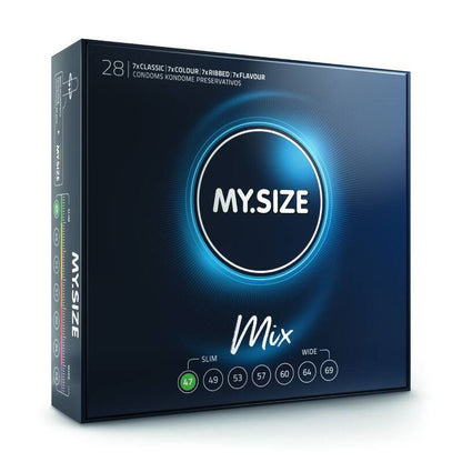 My Size Mixed Condoms Variety Pack – Condoms – 28 Pack 47MM – product photo 2
