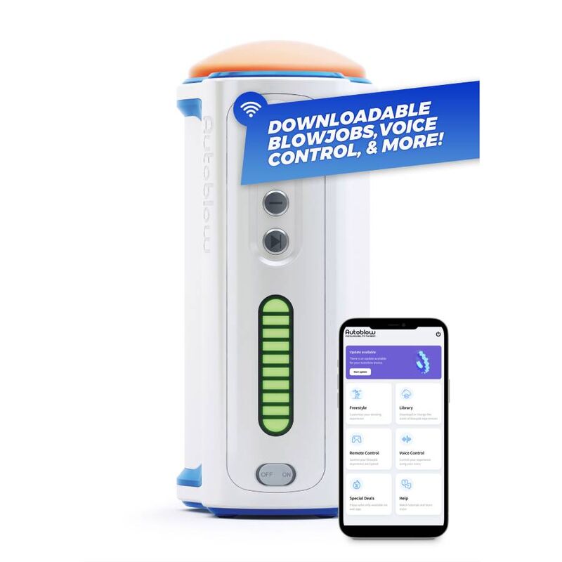 Experience the ultimate personalized blowjob with the Autoblow Male Blowjob Masturbator, internet-compatible, voice-controlled, and 10 unique modes for unmatched pleasure.4