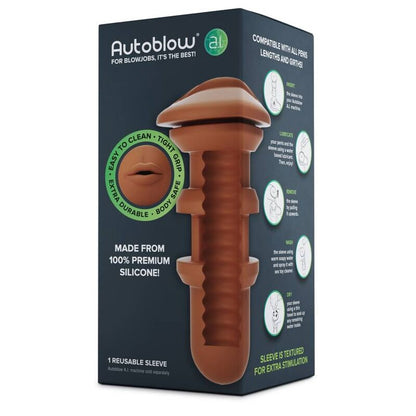 Replace your worn-out Autoblow Mouth Male Masturbator Sleeve with this lifelike silicone option. Durable, odorless, and non-porous for an unmatched blowjob experience.8