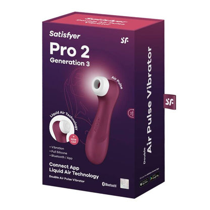 Satisfyer - Pro 2 Generaci�N 3 Wine Red Bluetooth & App