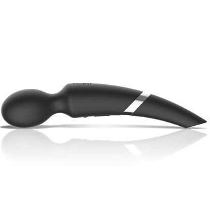 Black&Silver - Beck Rechargeable Silicone Massager And Suction Black