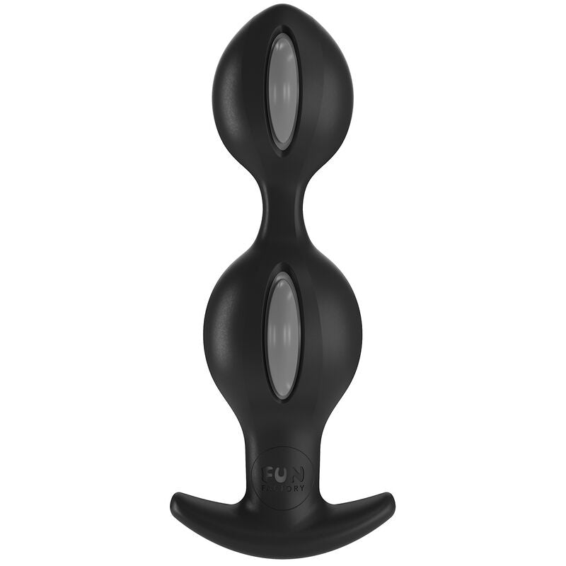 Fun Factory - B Balls Duo Anal Plug With Motion Grey Black