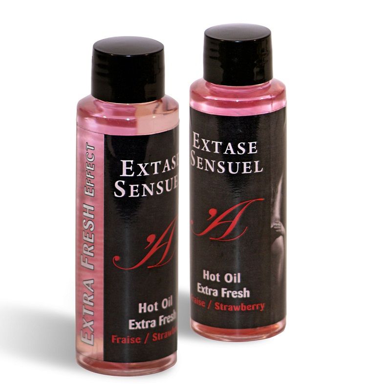 Extase Sensual - Massage Oil With Extra Fresh Strawberry Effect 100 Ml