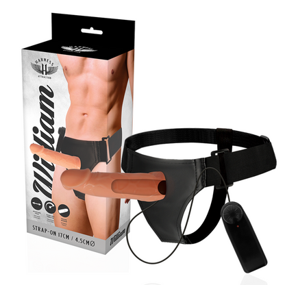 Harness Attraction - Willian Hollow Rnes With Vibrator 17 Cm -O- 4.5 Cm