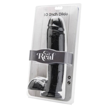 Get Real - Dildo 25,5 Cm With Balls Black