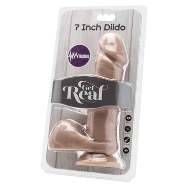 Get Real - Dildo 18 Cm With Balls Vibrator Skin