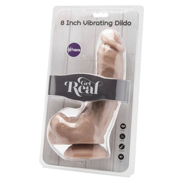 Get Real - Dildo 20,5 Cm With Balls Vibrator Skin