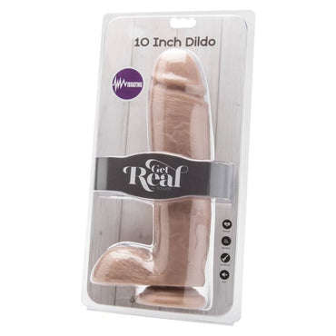 Get Real - Dildo 25,5 Cm With Balls Vibrator Skin