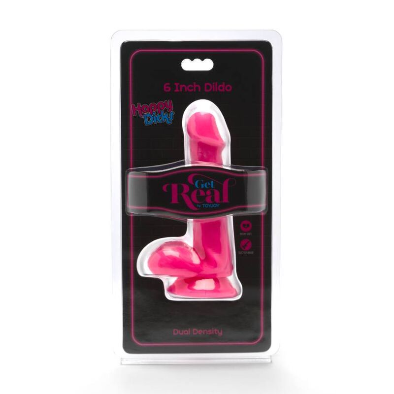 Get Real - Happy Dicks Dildo 12 Cm Balls Pink